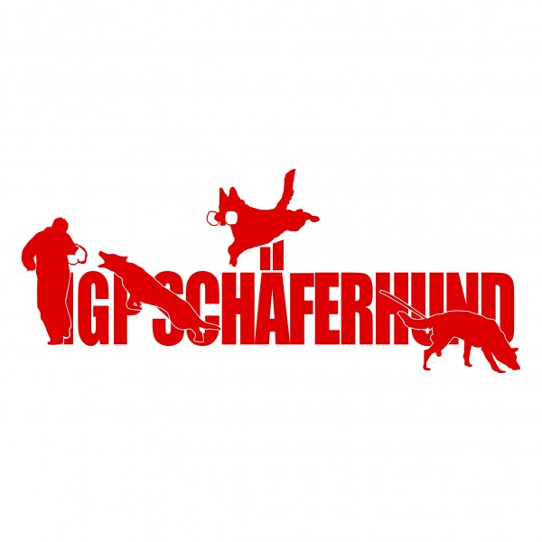 Aufkleber Hundemotiv Rasse IGP IPO Begleithund Prüfung Internationale Prüfungsordnung Gebrauchshudeprüfung Fährte Schutzdi