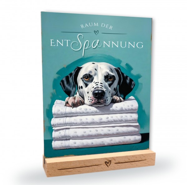 Hundeschild Deko Badezimmer Wellness Dalmatiner Dal Schild Spruch