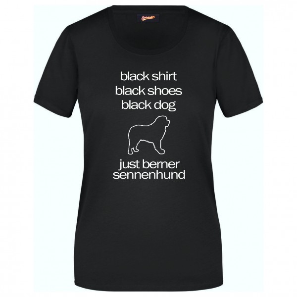 Berner Sennnenhund Black Dog Unisex T-Shirt Hundemotiv Bernese Cattle Dog Mountain Schweiz