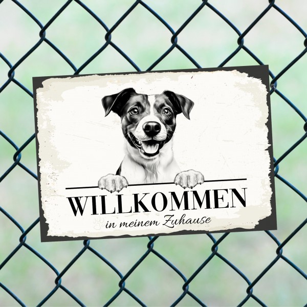 Hundeschild Willkommen Zuhause Jack Russell Terrier Schild