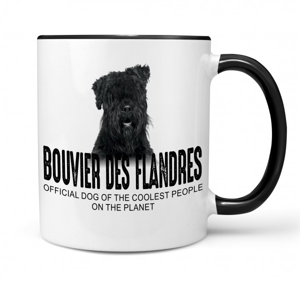Bouvier des Flandres der Flandrische Treibhund Flanders Dog cool Leute lustig Dog Tasse Kaffeetasse Kaffeebecher happy Design by Siviwonder