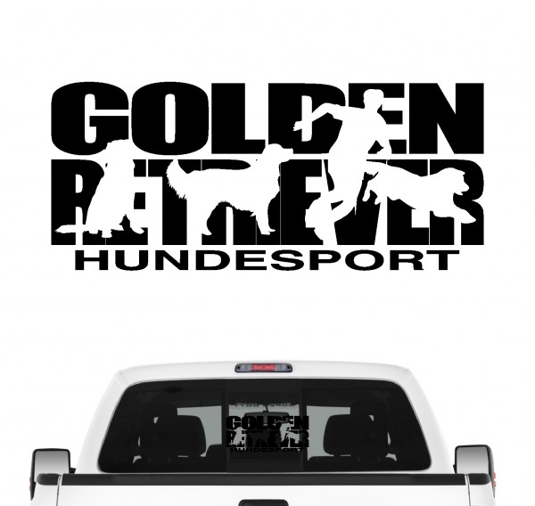 Golden Retriever Hundesport Autoaufkleber Hund Folie Aufkleber Goldie