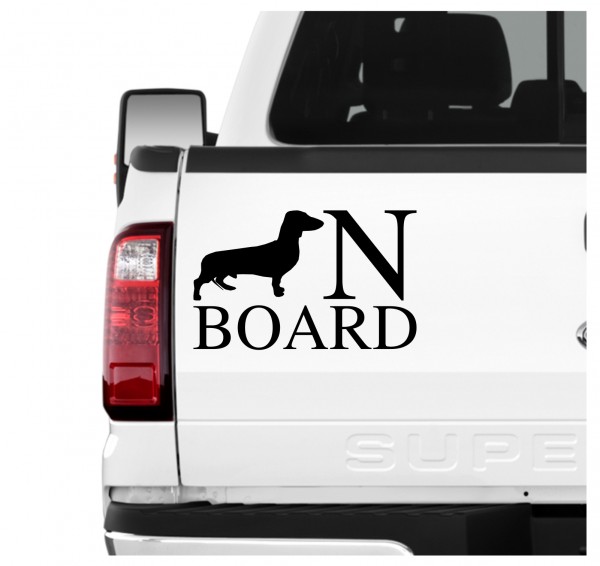Dackel Board Auto Aufkleber Hund Folie Wandtattoo Tattoo Sticker Teckel Dachshund Wiener Dog