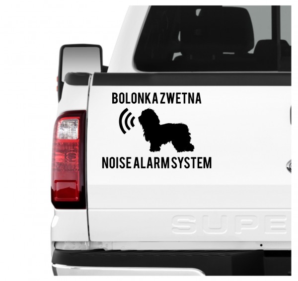 Bolonka Zwetna Noise Alarmsystem Auto Aufkleber Hund Folie Wandtattoo Tattoo Sticker Tsvetnaya Russischer Hund