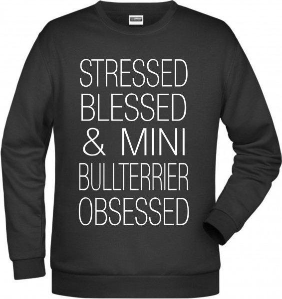 Miniature Bullterrier Obsessed Unisex Sweatshirt Hundemotiv Amerikanische Bulldogge Mini Bully Bull Terrier Gladiator