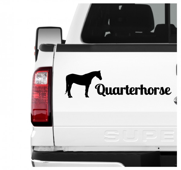 Quarterhorse Sportpferd American Quarter Horse Freizeit Reiten Pferdesport Familienpferd Aufkleber 3er Set Pferdeaufkleber Pferd reiten Auto Folie by SIVIWONDER