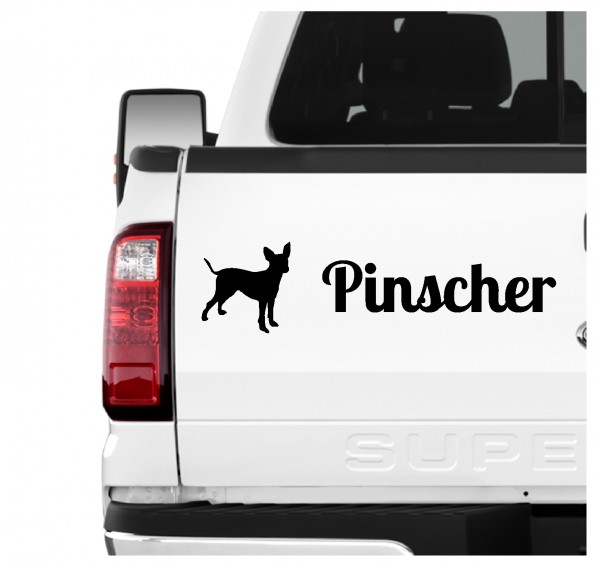 Pinscher Zwergpinscher Min Pin Miniature Dog 3er Set AUTOAUFKLEBER Aufkleber Hunde Hundemotiv by SIVIWONDER