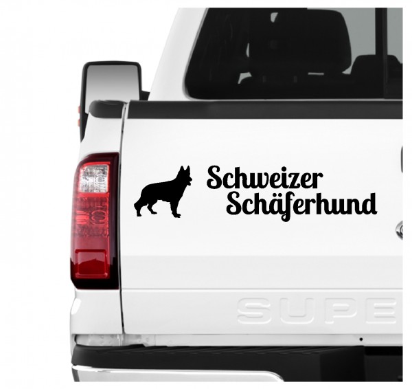 Schweizer Schäferhund weißer Berger Blanc Suisse 3er Set AUTOAUFKLEBER Aufkleber Hunde Hundemotiv by SIVIWONDER