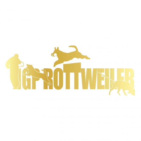 Aufkleber Hundemotiv Rasse IGP IPO Begleithund Prüfung Internationale Prüfungsordnung Gebrauchshudeprüfung Fährte Schutzdi