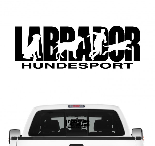 Labrador Hundesport Auto Aufkleber Hund Folie Retriever Lab Labby Labbie