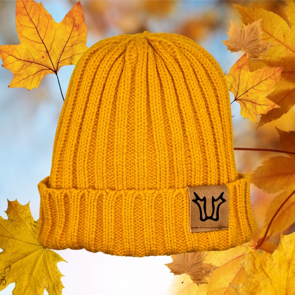 Mütze Rheinisches Warmblut Pferd Brandzeichen Beanie Strickmütze Witzig Spruch Warm Rheinland