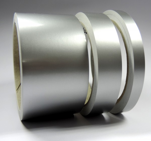 Zierstreifen silber grau RAL9006 metallic in in 10 m Länge für Auto Boot Klebeband Dekorstreifen Tuningstreifen Autofolie Siviwonder