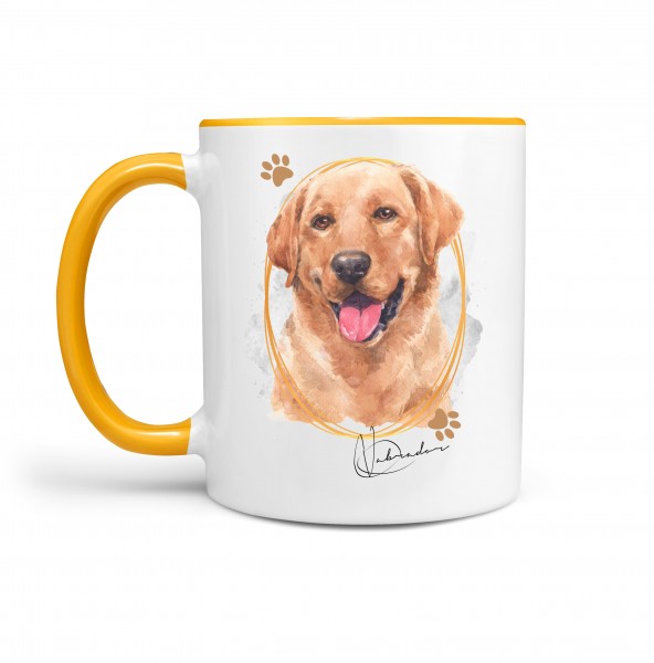 Labrador Labby creme TASSE SIGNATURE DOGS Hund Motiv Hundemotiv Kaffee