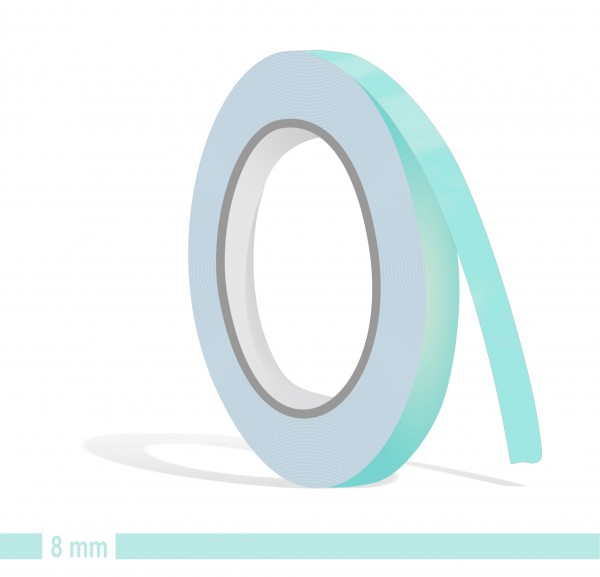 Zierstreifen blau 8mm pastelltürkis lichtgrün hellblau in in 10 m Länge für Auto Boot Klebeband Dekorstreifen Tuningstreifen Autofolie Siviwonder