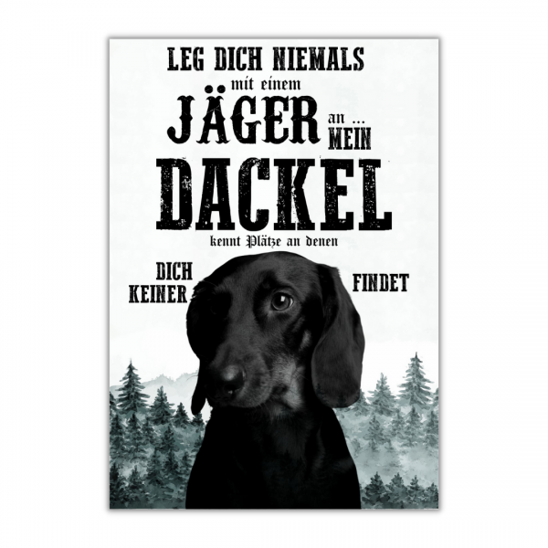 JagdSchild_DackelGlatt1