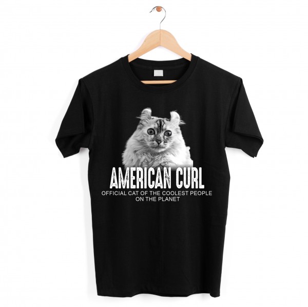 American Curl USA Official Cool  Katze Cat Unisex Shirt Katzenmotiv T-Shirt