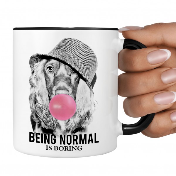 Tasse Cocker Spaniel Bubble normal Kaffee lustig Kaffeebecher Design Spruch süß Spruch
