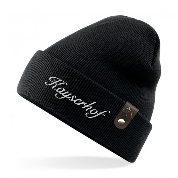 Kayserhof_Strickmutze_Patch_black