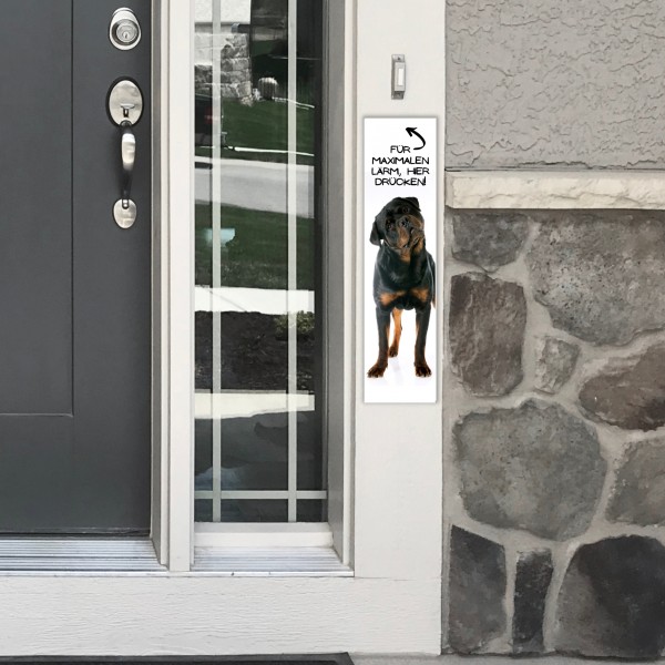 Rottweiler Rottie Rotty Rott Dog Türschild Warnschild Hundeschild Schildr happy Design by Siviwonder