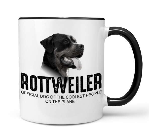 Rottweiler Rottie Rotty Rott Dog Tasse Kaffeetasse Kaffeebecher happy Design by Siviwonder