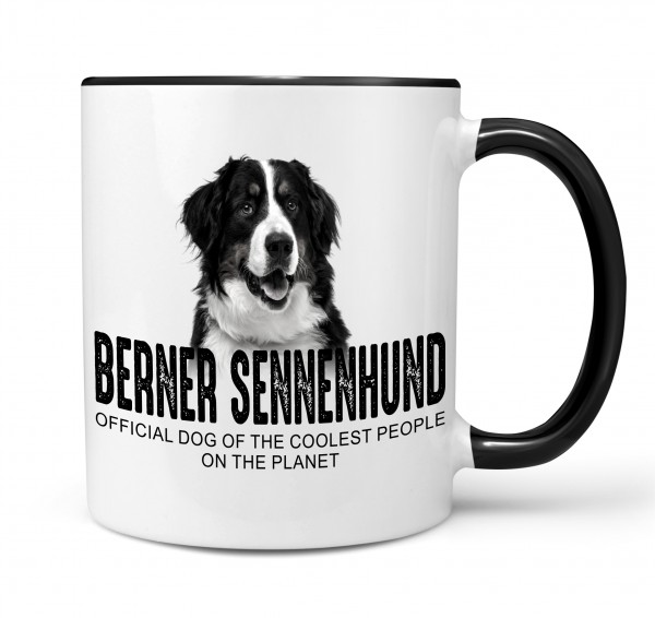 Berner Sennenhund Sennen Bernese Cattle Dog Mountain Schweiz Dog cool Leute lustig Dog Tasse Kaffeetasse Kaffeebecher happy Design by Siviwonder