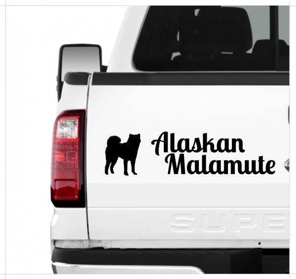 Alaskan Malamute Mally Dog 3er Set AUTOAUFKLEBER Aufkleber Hunde Hundemotiv by SIVIWONDER