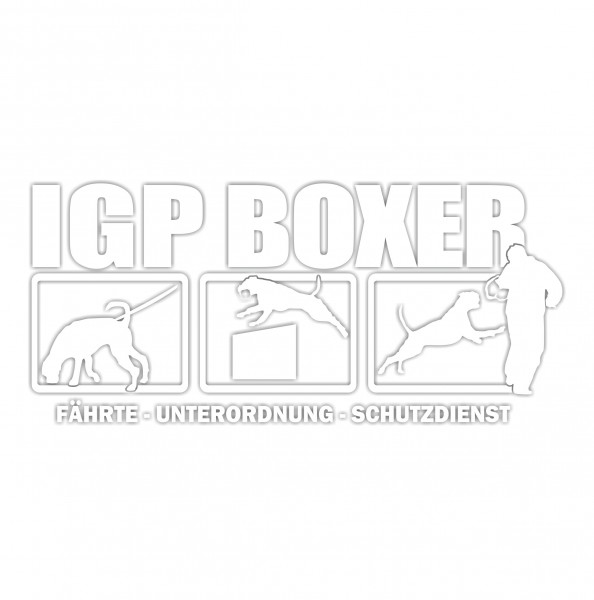 Aufkleber Hundemotiv Rasse IGP IPO Begleithund Prüfung Internationale Prüfungsordnung Gebrauchshudeprüfung Fährte Schutzdi
