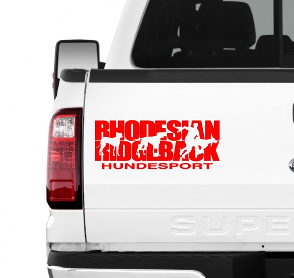 Rhodesian Ridgeback Hundesport Auto Aufkleber Hund Folie RR Löwenhund African