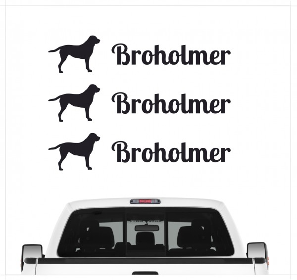 Broholmer Molosser Dogge Broholm Dog 3er Set AUTOAUFKLEBER Aufkleber Hunde Hundemotiv by SIVIWONDER