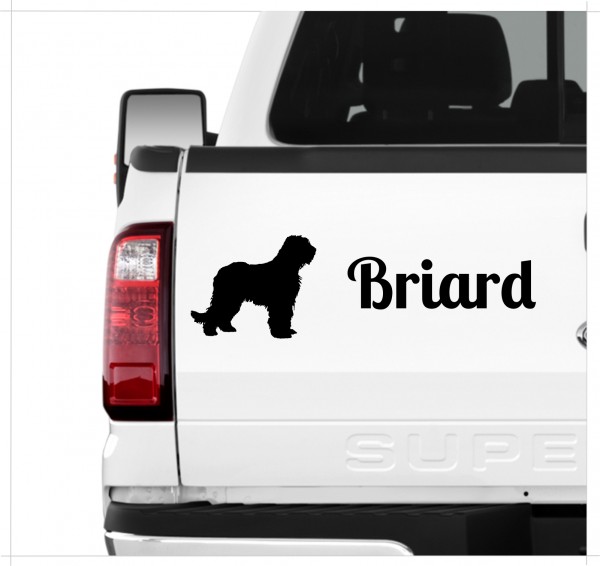 Briard Berger de Brie Jagdhund Dog 3er Set AUTOAUFKLEBER Aufkleber Hunde Hundemotiv by SIVIWONDER