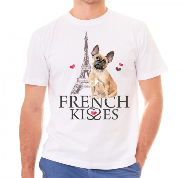 French Bulldog französische Bulldogge Kisses
