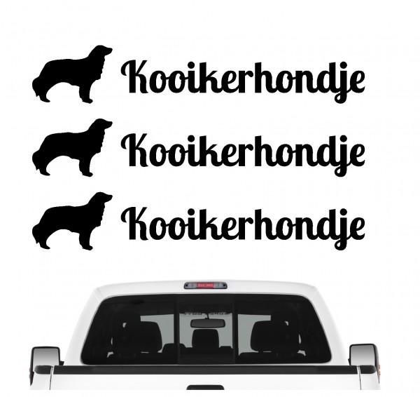 Kooikerhondje Kooiker Hound Kojenhundchen Nederlandse Dutch Decoy Dog 3er Set AUTOAUFKLEBER Aufkleber Hunde Hundemotiv by SIVIWONDER