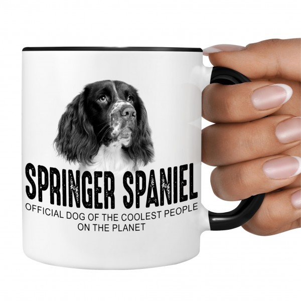 Springer Spaniel English Spanier Welsh Dog Tasse Kaffeetasse Kaffeebecher happy Design by Siviwonder