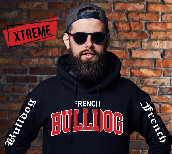 French Bulldog Frenchie Französische Bulldogge Bully Hoodie Unisex Sweatshirt Extreme Hundemotiv