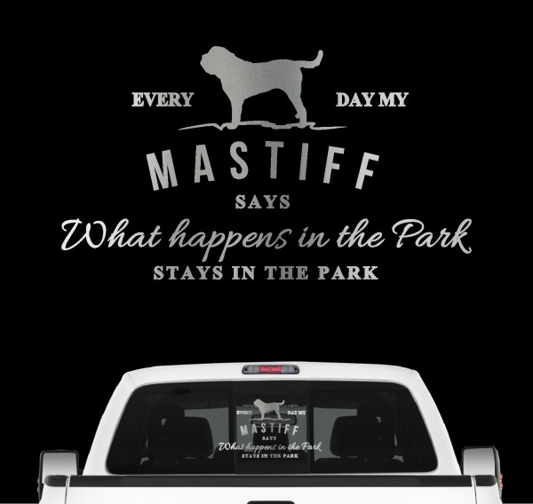 Mastiff Vintage Hundeaufkleber Hundemotiv Auto Folie Old English Mastiff