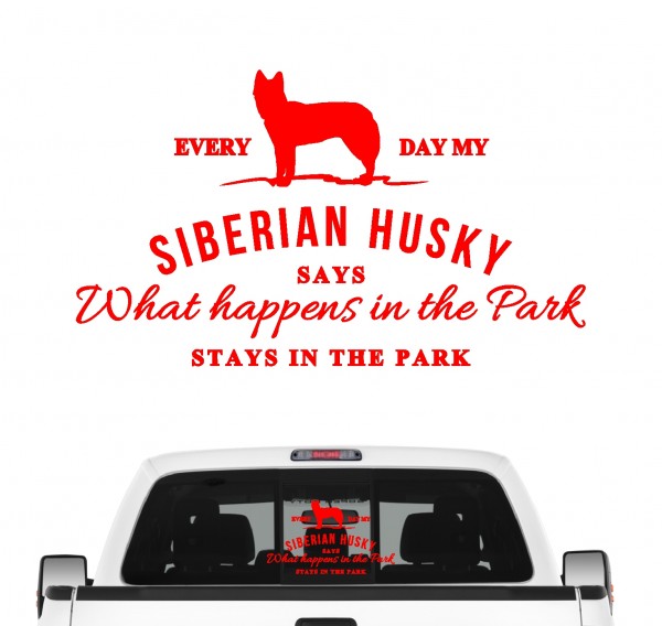 Siberian Husky Vintage Hundeaufkleber Hundemotiv Auto Folie Icee Sibe Sibirien