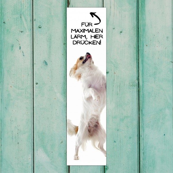 Chihuahua Chi Chis Langhaar Motiv Chiwawa dog Schiwawa Dog Türschild Warnschild Hundeschild Schildr happy Design by Siviwonder