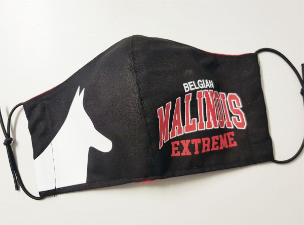 Maske Behelfsmaske Malinois Sprüche by Siviwonder