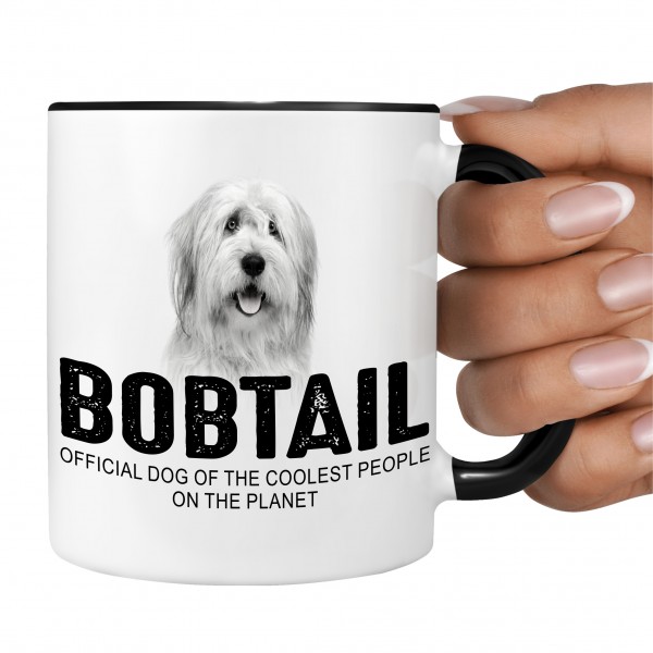 Bobtail Old English Sheepdog Stummelschwanz Dog cool Leute lustig Dog Tasse Kaffeetasse Kaffeebecher happy Design by Siviwonder