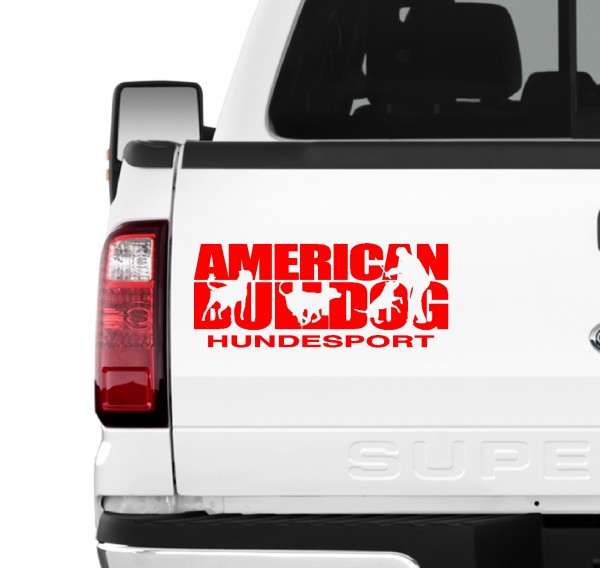 American Bulldog Hundesport Autoaufkleber Hund Folie Aufkleber USA Old Schutz