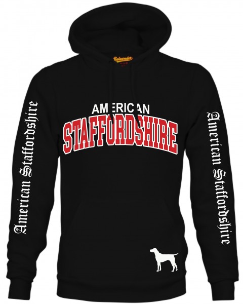 American Staffordshire Terrier USA AmStaff Pit Bull Terrier Dog Hoodie Unisex Sweatshirt Extreme Hundemotiv