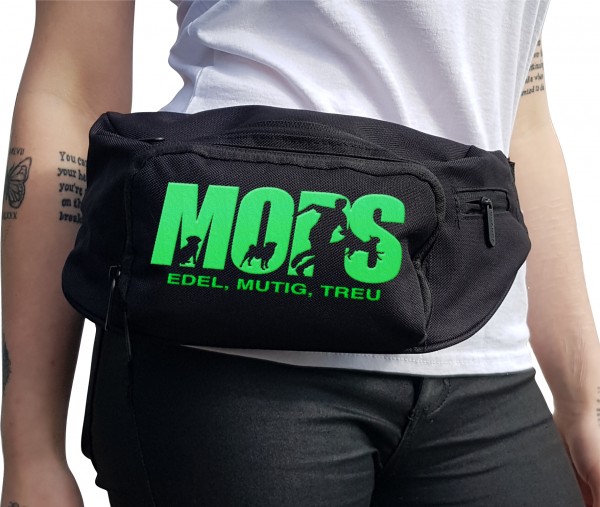 Mops Hundesport Hundemotiv Carlin Gürteltasche Hund Stickerei bestickt
