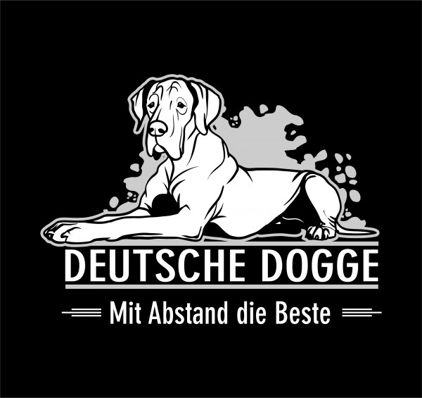 Dogge deutsche Great Dane mit Abstand Maske Mund Nasenschutz Behelfsmaske funny Sprüche by Siviwonder