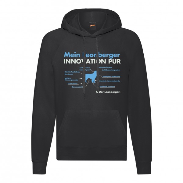 Leonberger Sweatshirt Innovation Hoodie Hundemotiv Leo Gentle Lion Dog Schwarz