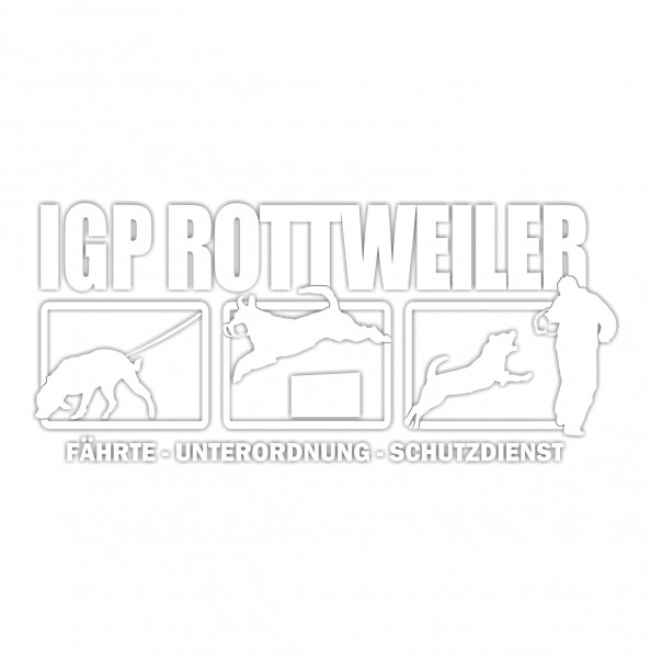 Aufkleber Hundemotiv Rasse IGP IPO Begleithund Prüfung Internationale Prüfungsordnung Gebrauchshudeprüfung Fährte Schutzdi