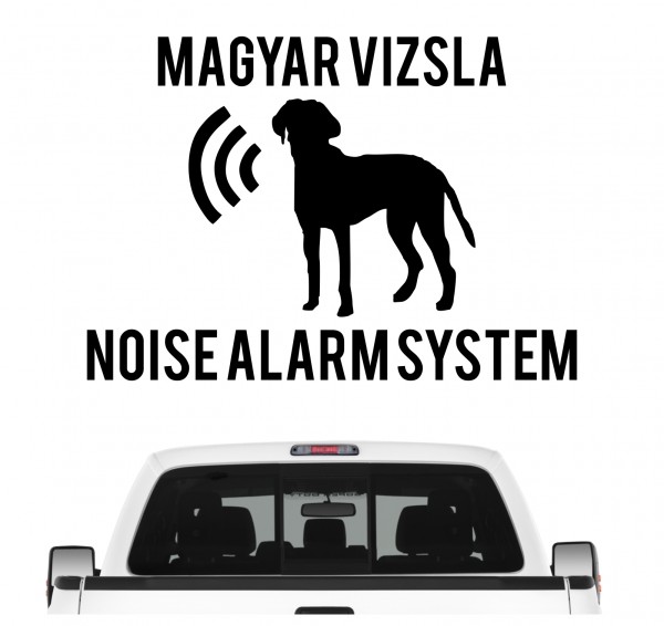 Magyar Vizsla Noise Alarmsystem Auto Aufkleber Hund Folie Wandtattoo Tattoo Sticker Kurzhaariger Ungarischer Vorstehhund Hungarian Pointer