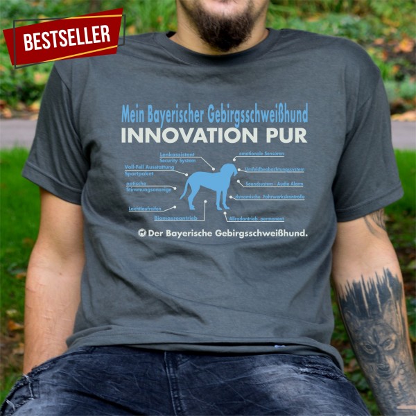 Bayerischer Gebirgsschweißhund Unisex T-Shirt Innovation Hundemotiv Schweißhund