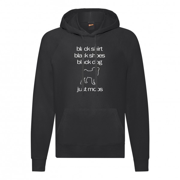 Mops Black Dog Unisex Sweater Siviwonder Pug Carlino Chinese bulldog Dutch mastiff Mini Carlin Doguillo