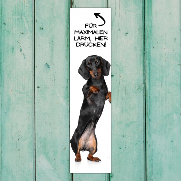 Dackel Teckel Dachshund Wiener Dog Türschild Warnschild Hundeschild Schildr happy Design by Siviwonder