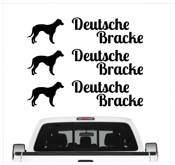 Deutsche Bracke Olper Bracke Bracken Jagdhund Jäger Westfälische Bracke Dog 3er Set AUTOAUFKLEBER Aufkleber Hunde Hundemotiv by SIVIWONDER